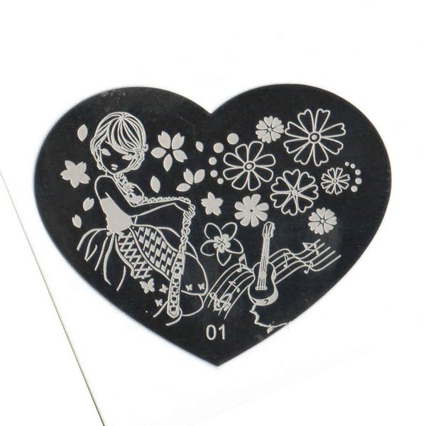 Blaszka do stempelków Serduszko 01 zdjęcie 1