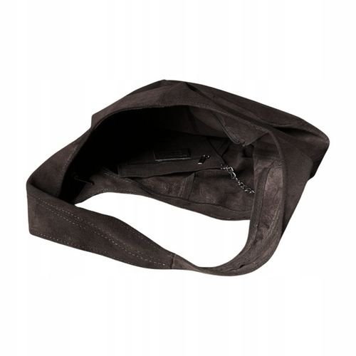 CZEKOLADOWA ZAMSZOWA TOREBKA WOREK BRĄZOWA TOREBKA ZAMSZ NATURALNY ZAMEK A4 na Arena.pl