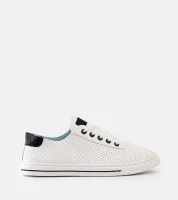 Trampki damskie białe perforowane sneakersy sznurowane Ruala 37