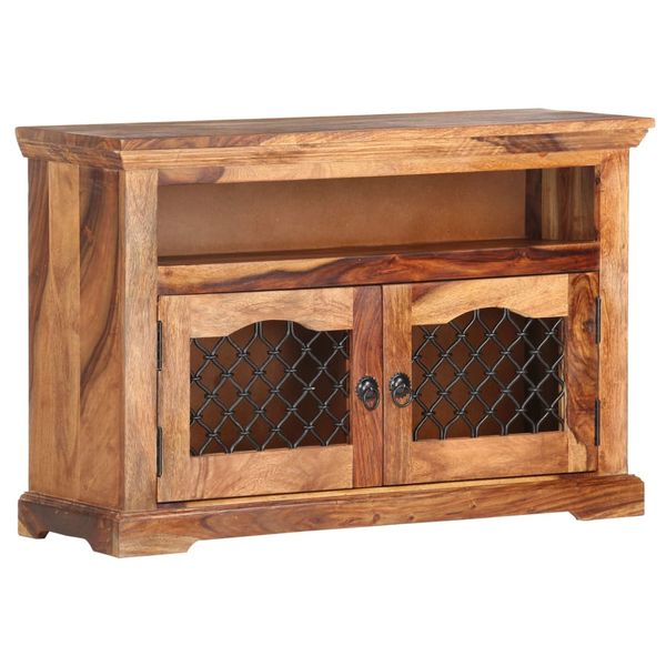 Szafka pod TV, 90x30x60 cm, lite drewno sheesham zdjęcie 9