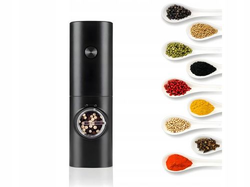 Zestaw 2 Młynków Elektrycznych do przypraw z podstawką Młynek do na Arena.pl