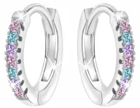 KOLCZYKI SREBRNE DLA DZIEWCZYNKI KÓŁKA koła SREBRO