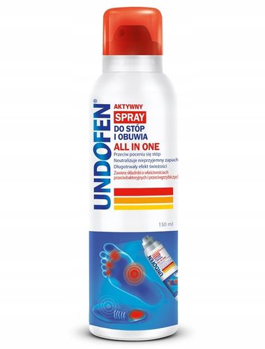 Undofen Antygrzybiczy Spray do stóp i obuwia 150ml na Arena.pl