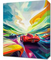 Obraz 40x50cm Wyścig Przy Barwach