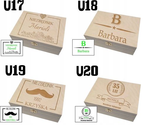 Niezbędnik Skrzynka PREZENT Urodziny BOX 18 30 40 80 pudełko urodzinowe na Arena.pl