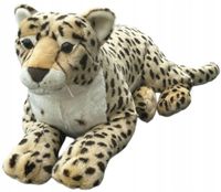 MASKOTKA GEPARD LEŻĄCY PANTERA REALISTYCZNA DUBI - 70CM