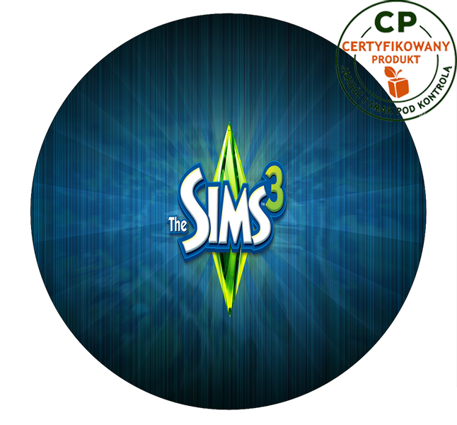 Opłatek na tort Sims zdjęcie 1