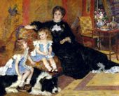 Madame Georges Charpentier (Marguérite Louise Lemonnier, 1848–1904) and Her Children, Georgette Berthe (1872–1945) and Paul Émile Charles (1875–1895), Auguste Renoir - plakat 29,7x21 cm