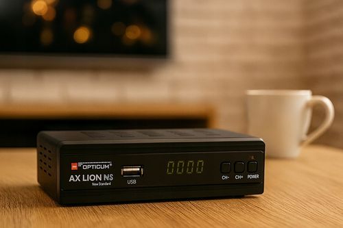 TUNER DVB T2 C OPTICUM AX LION NS HEVC H265 USB FULL HD DEKODER DO TV na Arena.pl