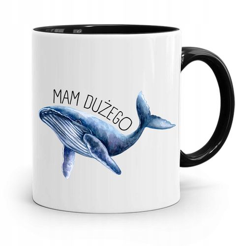 Kubek Prezent Czarny Dla Chłopaka Mam Dużego Z Nadrukiem Ze Zdjęciem na Arena.pl