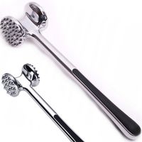 TŁUCZEK DO MIĘSA KOTLETÓW MŁOTEK DWUSTRONNY ROZBIJAK STAL NIERDZEWNA JAKOŚĆ