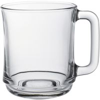 szklanka z uchem duralex lys 250 ml transparentna - zestaw 6 szt.