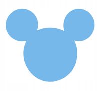 Zawieszka MYSZKA dekor ozdoba ażurowa sztywna nieb