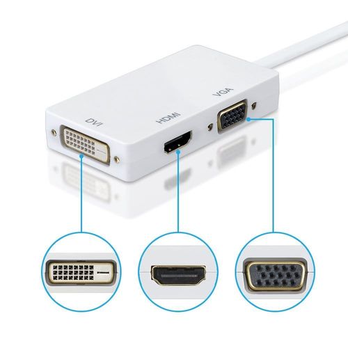 Adapter mini DP DisplayPort na VGA / DVI / HDMI na Arena.pl