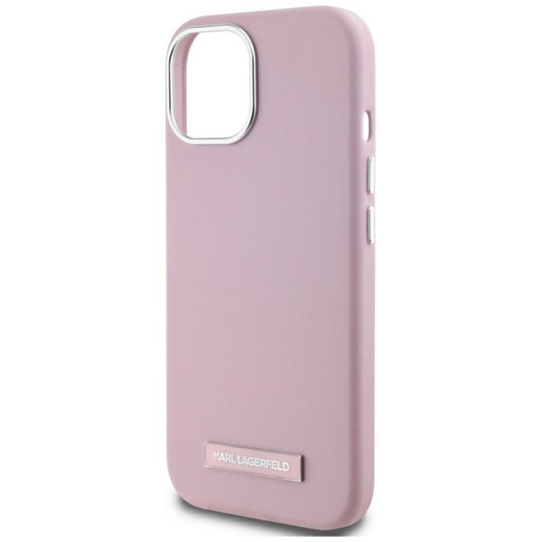 Etui Karl Lagerfeld do iPhone 15, Różowy, MagSafe zdjęcie 6