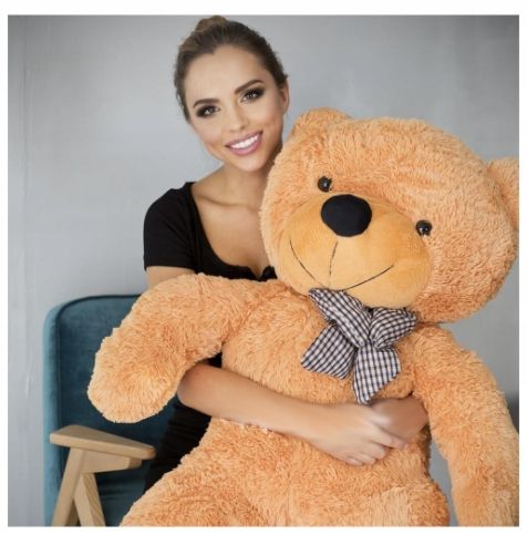 DUŻY MIŚ WIELKI PLUSZOWY OGROMNY PLUSZAK GIGANT 130cm PREZENT na Arena.pl