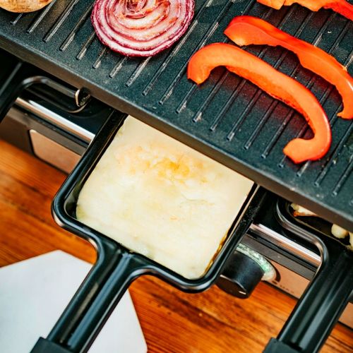 Grill elektryczny duży XL mocny raclette 1400W 8 osób na Arena.pl