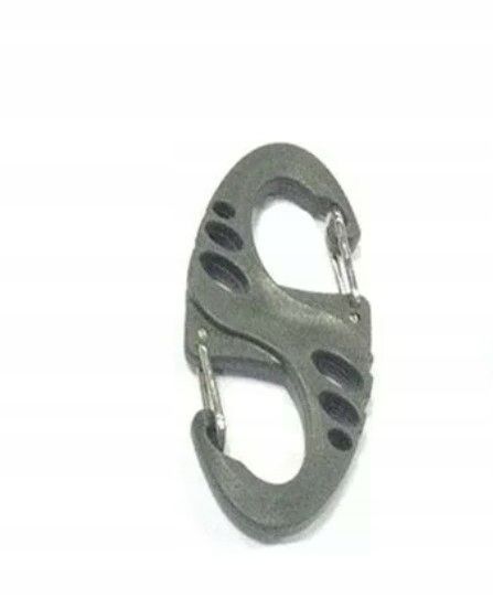 Mini karabińczyk klamra haczyk do kluczy plecak pasek taktyczny plastikowy zdjęcie 1