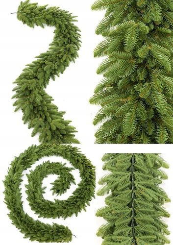 Girlanda Świąteczna 100% PE JODŁA JASNA 110 cm Na Balustradę Kominek Drzwi na Arena.pl