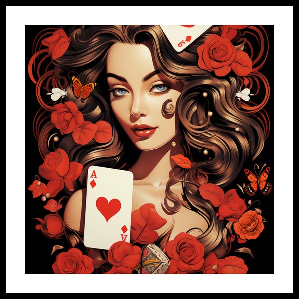 Plakat 40x40cm Różany Hazard zdjęcie 3