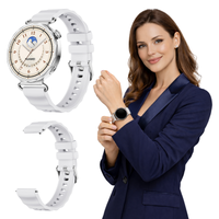 Pasek do Huawei Watch GT 4 5 6 41mm Classic Elegant bransoleta biały 18mm
