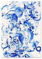 Plakat niebieskie obrazy 29,7x42 cm A3