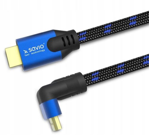Kabel 1,8m HDMI 2.1 UHD TV 4K 8K Łamany Kątowy 90° na Arena.pl