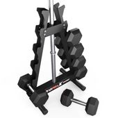 Stojak treningowy na Hantle i sztangę, gryf K-SPORT MFX035