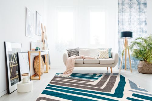 Dywan Carpetforyou Blue Frame 80x150 na Arena.pl