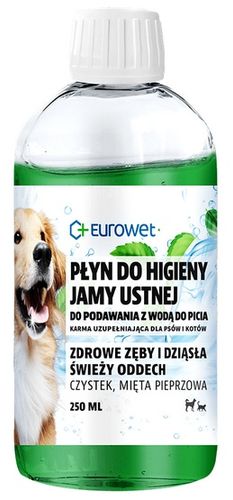 Eurowet Płyn do higieny jamy ustnej dla psów i kotów 250ml na Arena.pl