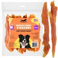 Miękkie paski kaczki filet z piersi kaczki 500g przysmak dla psa
