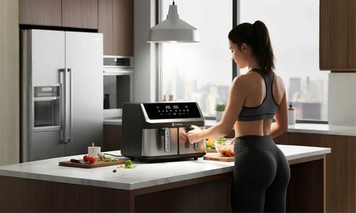 FRYTKOWNICA BEZTŁUSZCZOWA DWUKOMOROWA AIR FRYER 10L FRYTOWNICA na Arena.pl