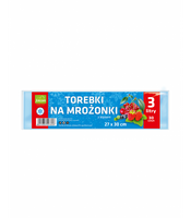 TOREBKI NA MROŻONKI Z KLIPSAMI 3 LITRY 27X30 30 SZTUK