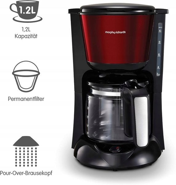Morphy Richards 162752EE ekspres do kawy dzbanek zdjęcie 6