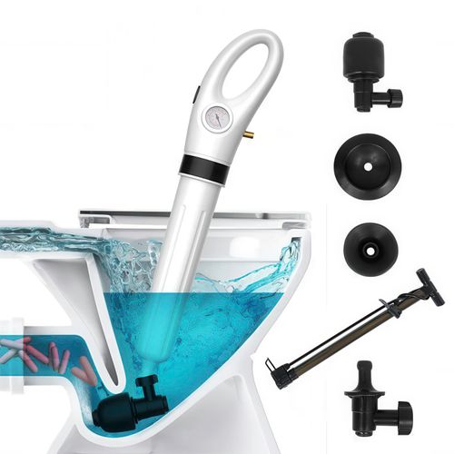 Pneumatyczny tłok do usuwania zatorów w rurach z 4 końcówkami na Arena.pl