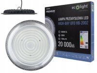 Lampa przemysłowa High Bay UFO LED 200W IP65 barwa biała ZIMNA