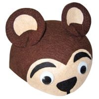 czapka miś niedźwiedź grizzli brązowy las karnawał