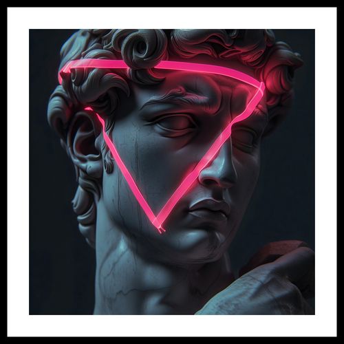 Plakat 40x40cm Neonowy Renesans na Arena.pl