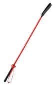 black and red whip