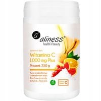 Aliness Witamina C 1000 Plus proszek 250g buforowana ODPORNOŚĆ Antyoksydant