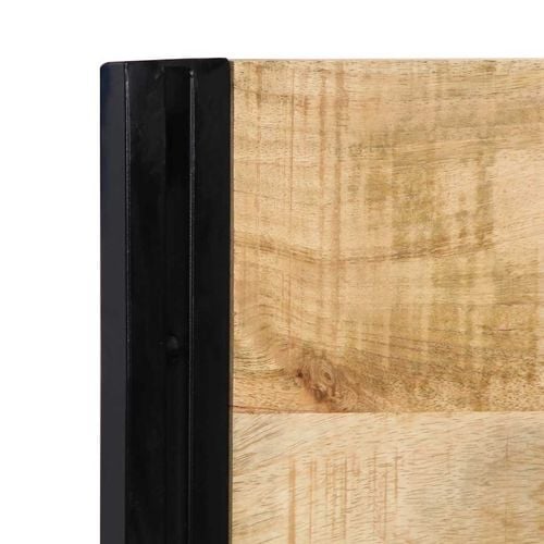 Zagłówek 180 cm lite drewno mango i żelazo na Arena.pl