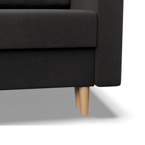 Narożnik w kształcie U, MILO, mikrofaza, 294x140x92 cm, szary | TYLETEGOTU na Arena.pl