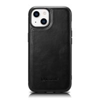 etui pokryte naturalną skórą do iphone 14 plus leather oil wax czarny