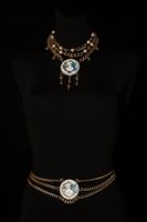 Pasek z ręcznie malowaną ozdobą (LV23/FSH/09AU)