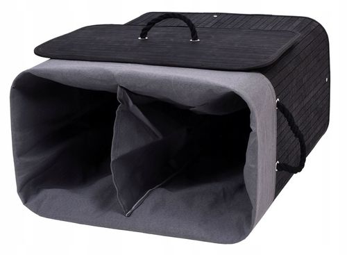 KOSZ NA PRANIE BIELIZNĘ Z BAMBUSA POJEMNIK DO SEGREGACJI KOLORÓW LOFT 100L na Arena.pl