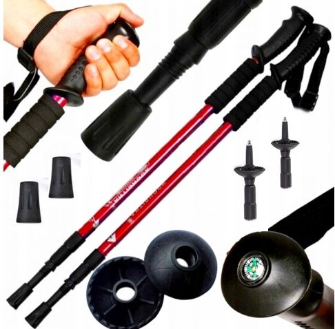 KIJKI DO CHODZENIA NORDIC WALKING ZESTAW PIĘKNE NASYCONE KOLORY+GRATISY na Arena.pl