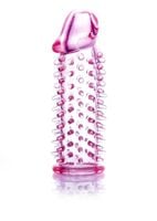 rozciągliwa nakładka na penisa stymuluje kobietę