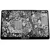 Blaszka do stempelków duża - Flowers 02