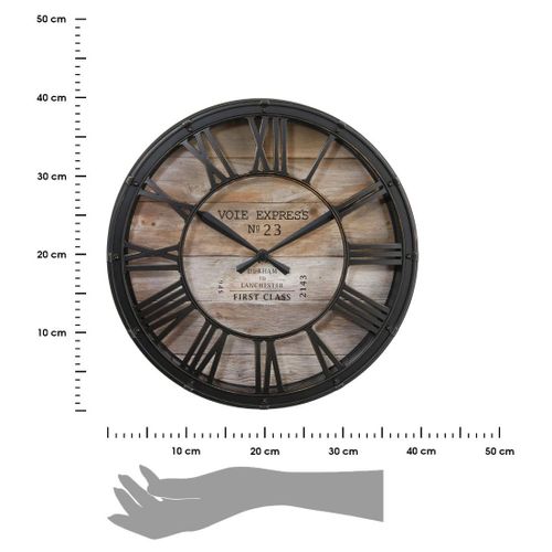 ZEGAR ŚCIENNY VINTAGE BRĄZOWY 39 CM na Arena.pl
