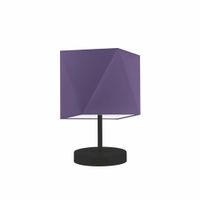 Lampka PASADENA abażur fioletowy stelaż czarny